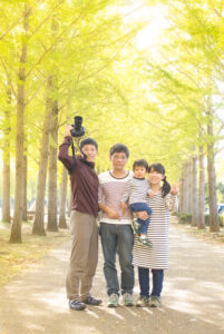 家族写真　出張撮影　つくば市　万博記念公園