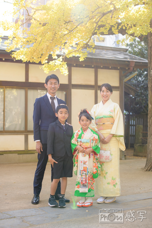 七五三　７歳　女の子　出張撮影　家族写真　千葉県　船橋市　船橋大神宮