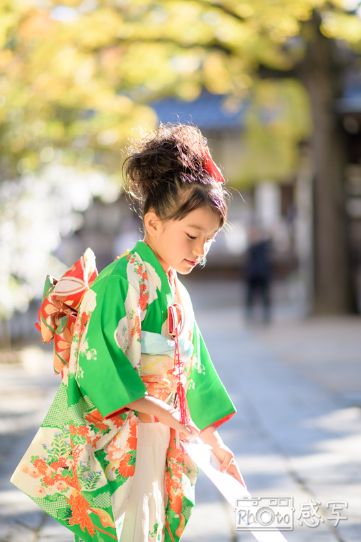 出張撮影　家族写真　千葉県　船橋市　船橋大神宮　７歳　女の子