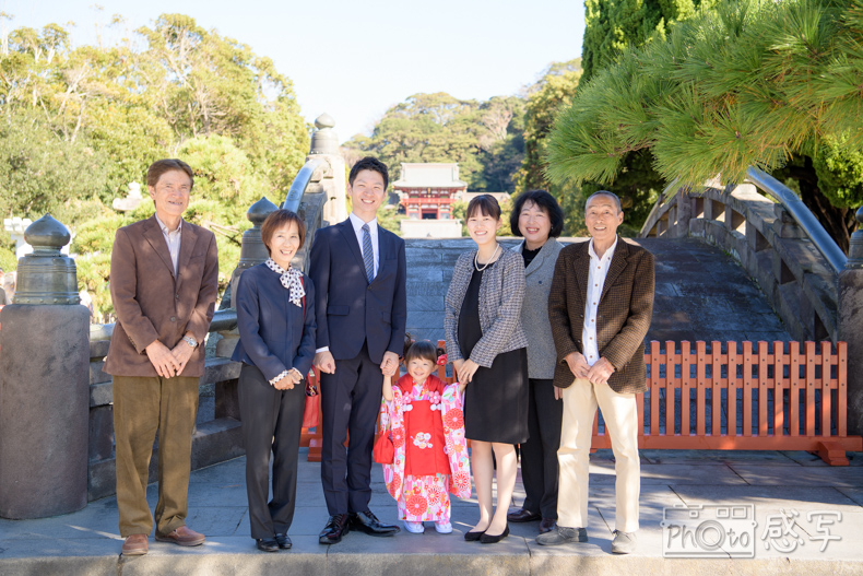 鶴岡八幡宮　七五三　出張撮影　３歳　女の子