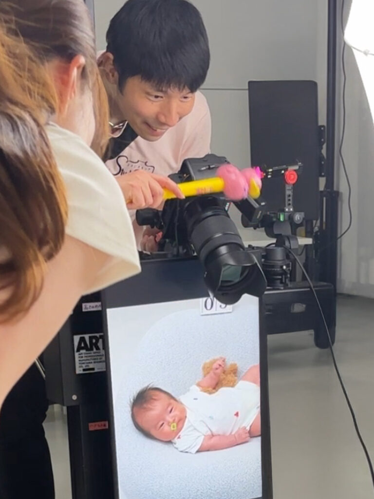 Studio門出 プロカメラマン もんちゃんの撮影の様子