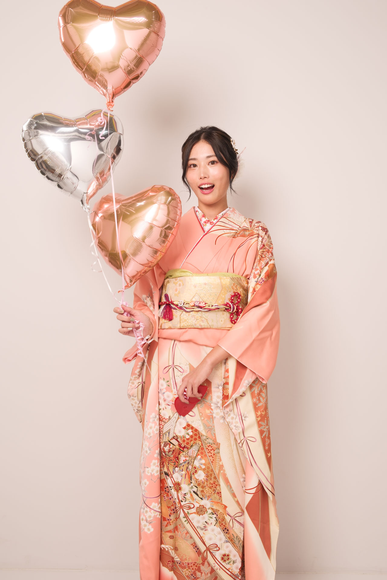 成人式　セルフフォト　二十歳　写真