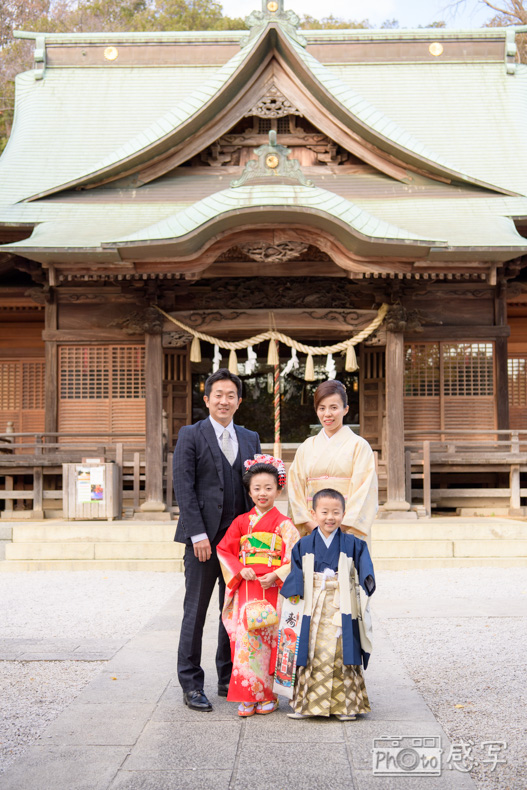 師岡熊野神社　七五三　七歳　女の子　5歳　男の子　横浜　サッカー