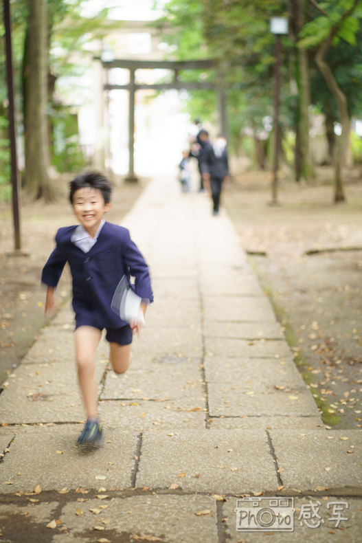 八雲氷川神社　七五三　男の子　5歳