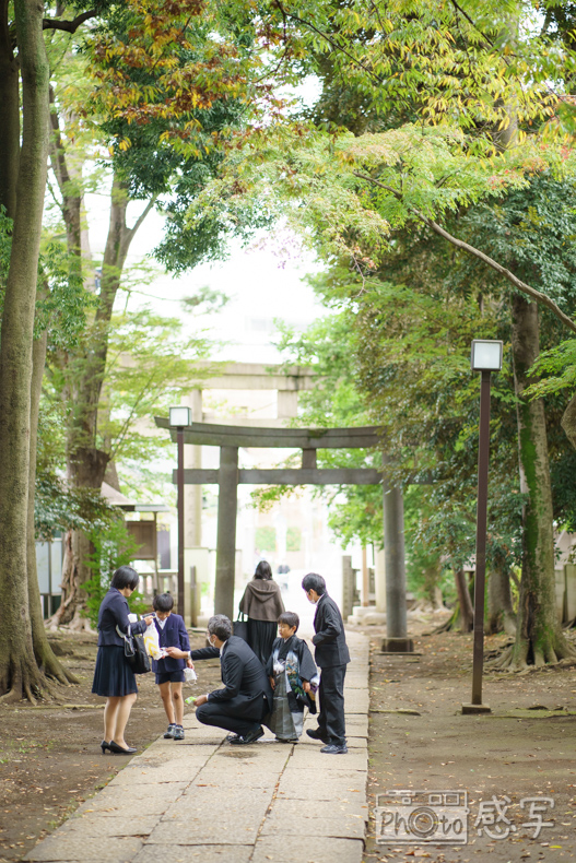 八雲氷川神社　七五三　男の子　5歳
