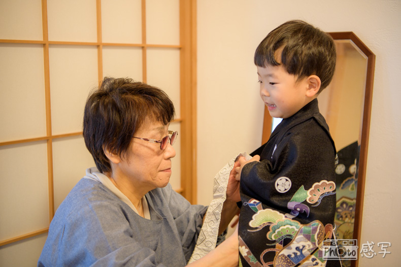 七五三　着付け　5歳