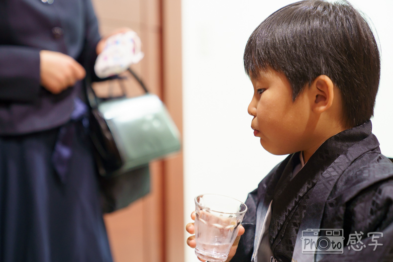 八雲氷川神社　七五三　男の子　５歳　着付け