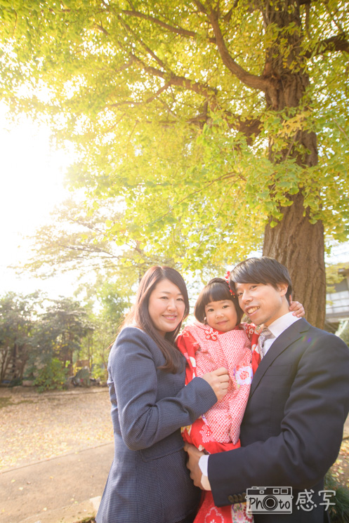 氷川台　氷川神社　七五三　出張撮影　家族写真