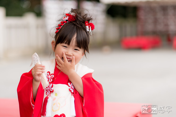 初お宮参りの写真　稲毛浅間神社　出張撮影　７５３　写真５