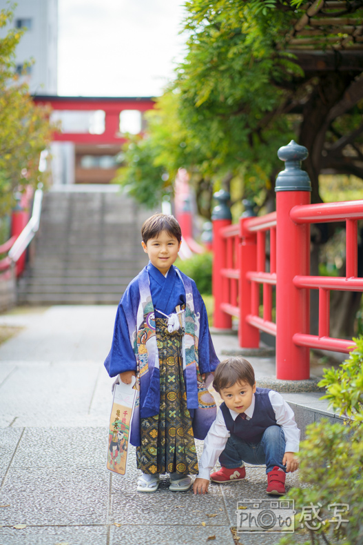 亀戸天神 七五三 5歳 男の子