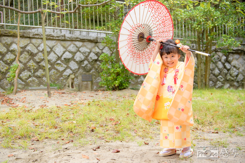 村松山　虚空蔵堂　七五三　出張撮影　家族写真