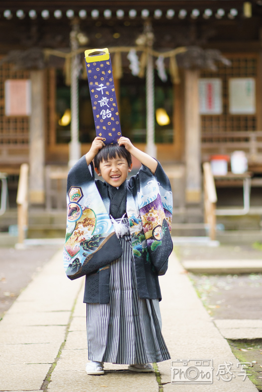 八雲氷川神社 七五三 5歳 男の子