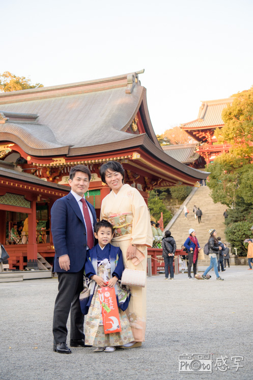 鶴岡八幡宮　七五三　出張撮影　家族写真　ファミリーフォト