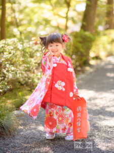 鶴岡八幡宮　七五三　出張撮影　３歳　女の子