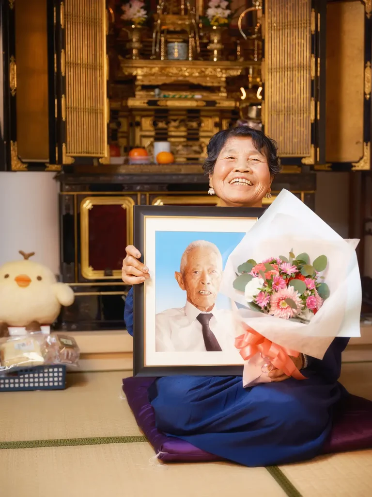 祖母と孫ちゃんねる おばあちゃん シニアポートレート 遺影写真