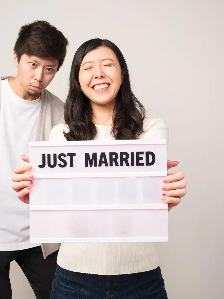 ウエディングフォトグラファーがこだわって作った入籍のセルフフォト Just MARRIED